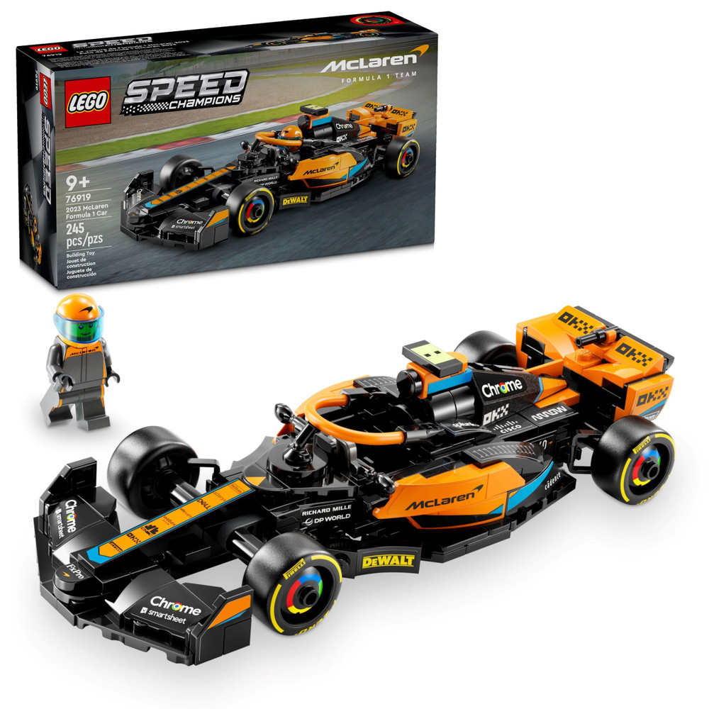 Лего Speed Champions серия, LEGO Конструктор, лего 76919 Гоночный  автомобиль Формулы-1 McLaren 2023 года выпуска, Новейшие продукты Lego из  ...