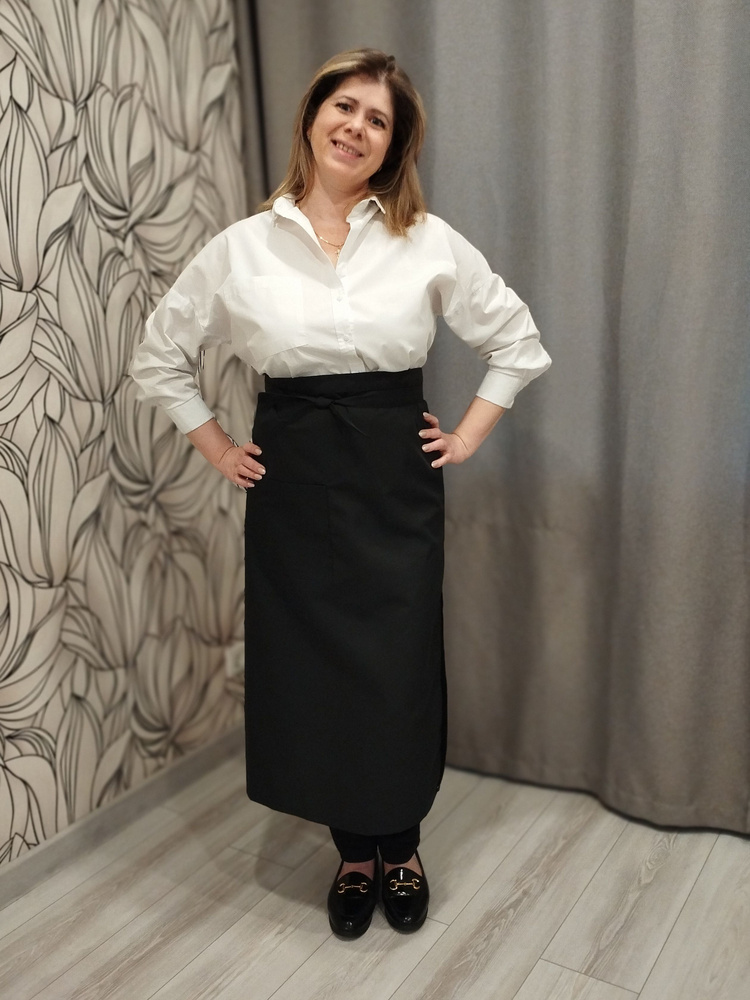 Фартук официанта, повара длинный с разрезом - купить с доставкой по ...