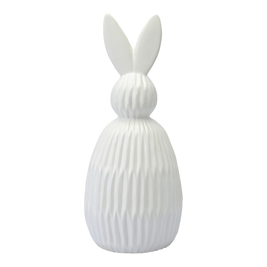 Декор из фарфора белого цвета Trendy Bunny из коллекции Essential, 12,5х12,5x30,5 см  #1