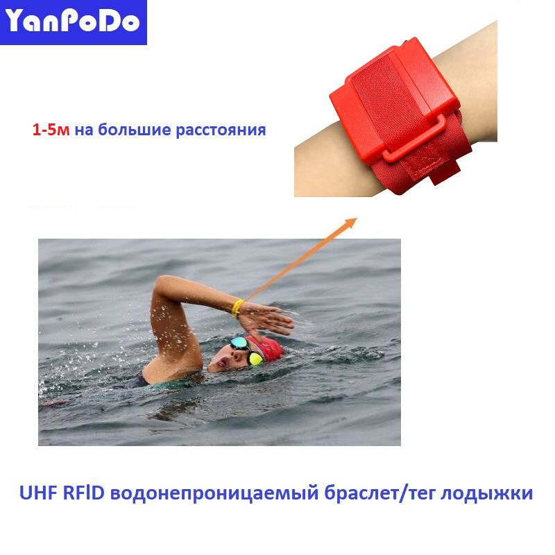 Водонепроницаемый многоразовый UHF RFID браслет тег дальнего времени ...