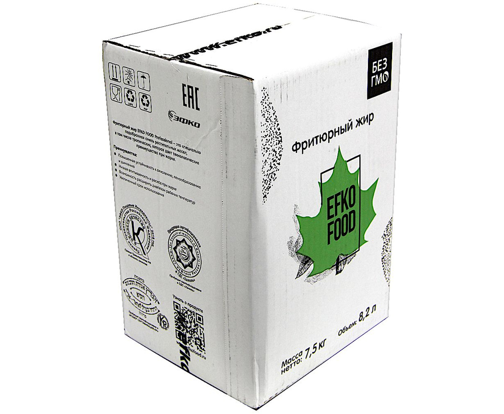 Масло фритюрное растительное "Фритюрный жир" Efko Food/Эфко Фуд 8,2л (7 ...