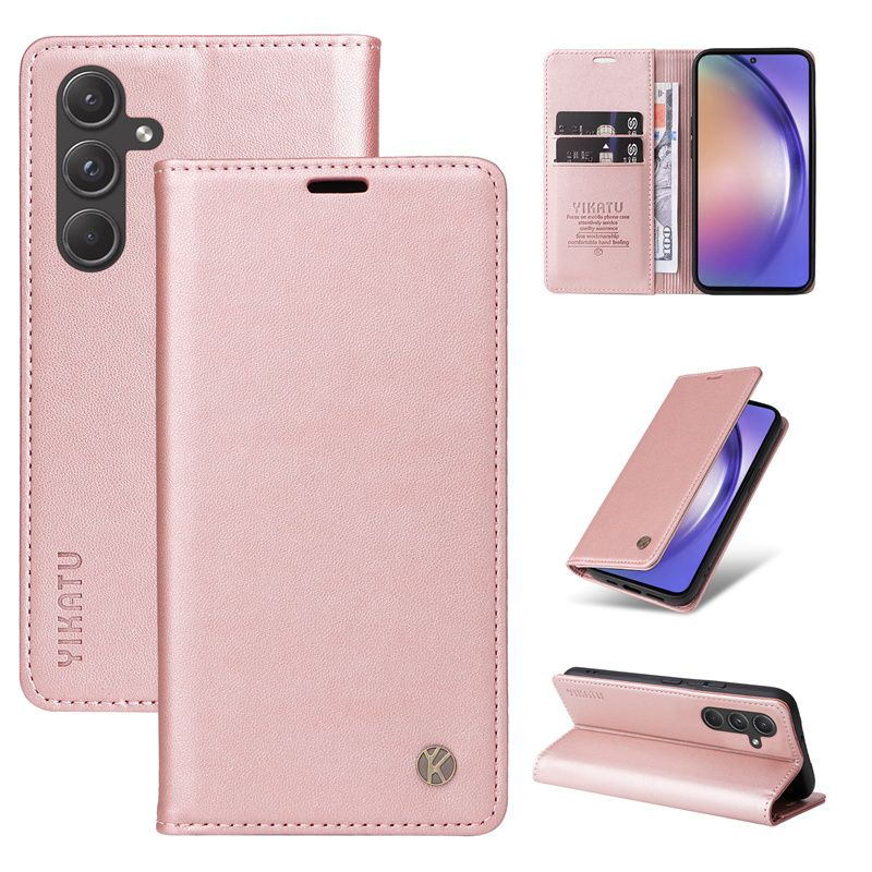 Чехол книжка для Samsung Galaxy A55 5G магнитной застежкой хлятиком и ...