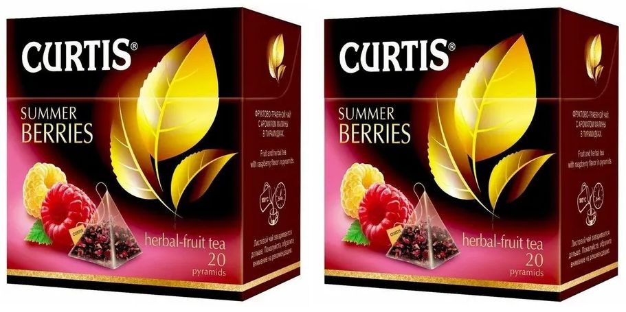 Чай фруктовый, "Curtis Summer Berries", в пирамидках, средний лист 20 пир - 2 штуки  #1