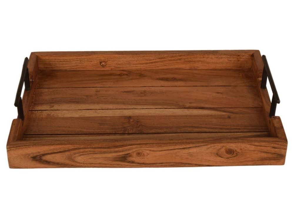 Поднос с ручками из дерева акации Borghouse, 30х25 см - купить с ...