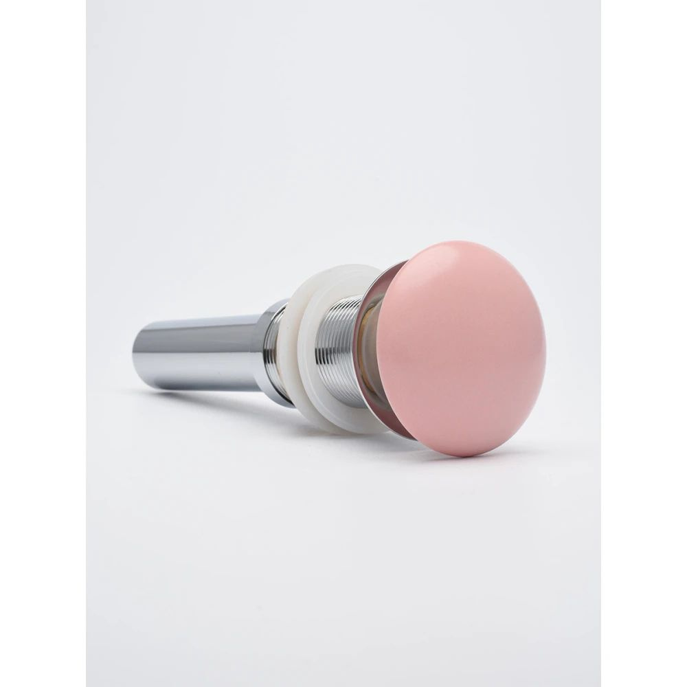 Донный клапан PushOpen для раковины без перелива, розовый матовый  #1