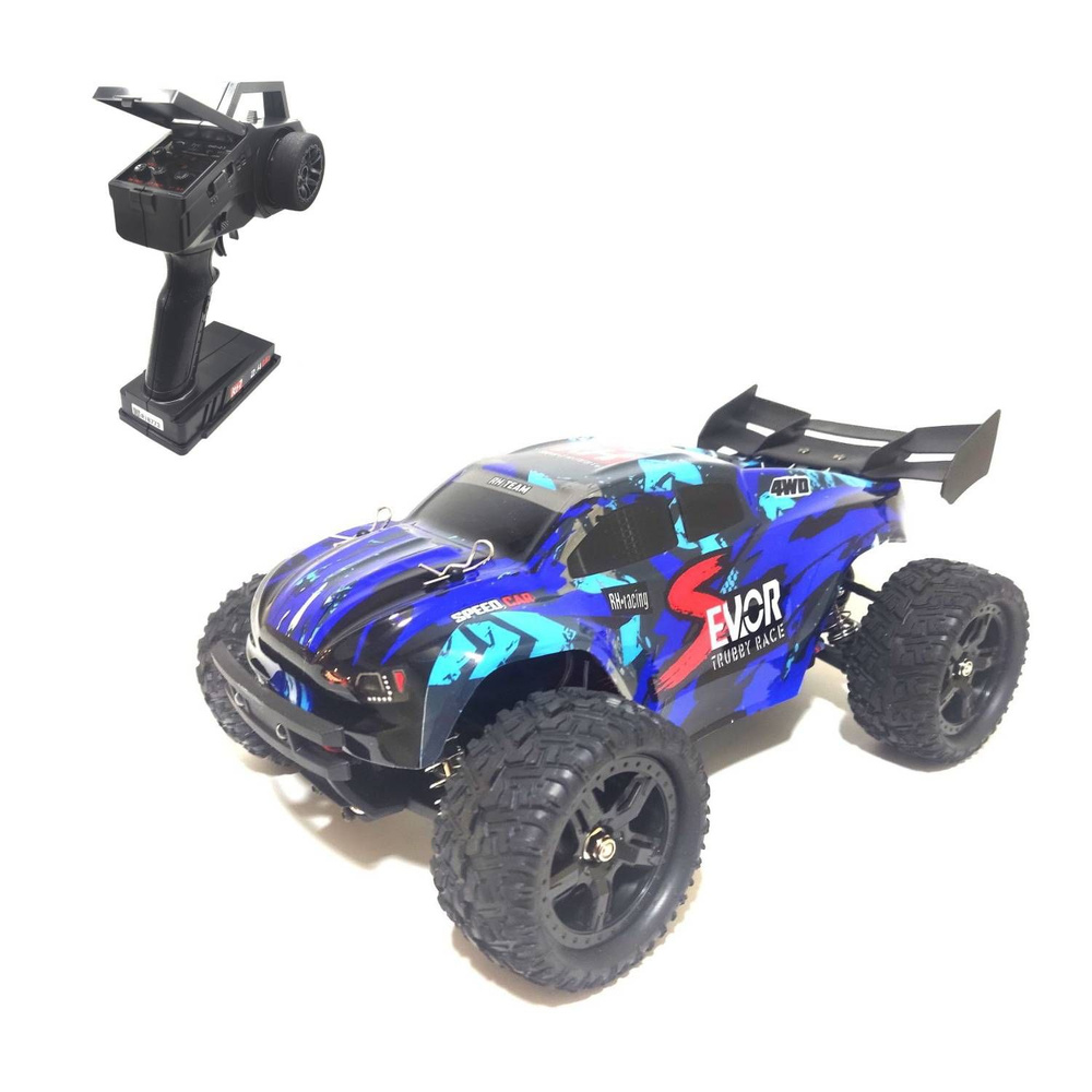 Радиоуправляемый трагги Remo Hobby S-EVOR 4WD RTR масштаб 1:16 2.4G -  RH1661-BLUE - купить с доставкой по выгодным ценам в интернет-магазине OZON  (352503259)