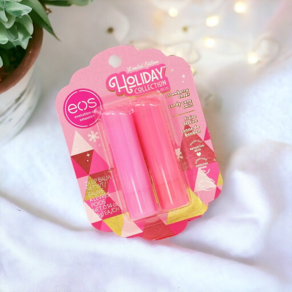 Набор бальзамов для губ Strawberry Cheer & Candy Cane Swirl 2-Pack Lip Balm #1