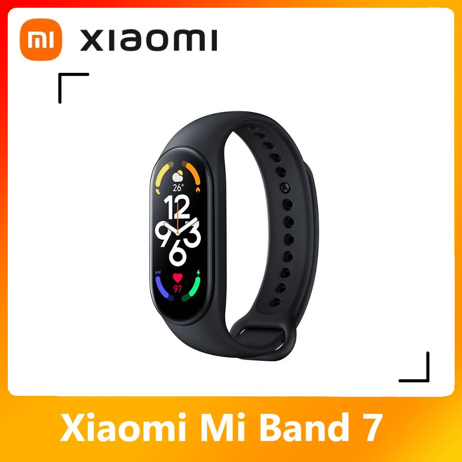 Xiaomi Фитнес-браслет Mi Band 7 - купить с доставкой по выгодным ценам в  интернет-магазине OZON (596498939)