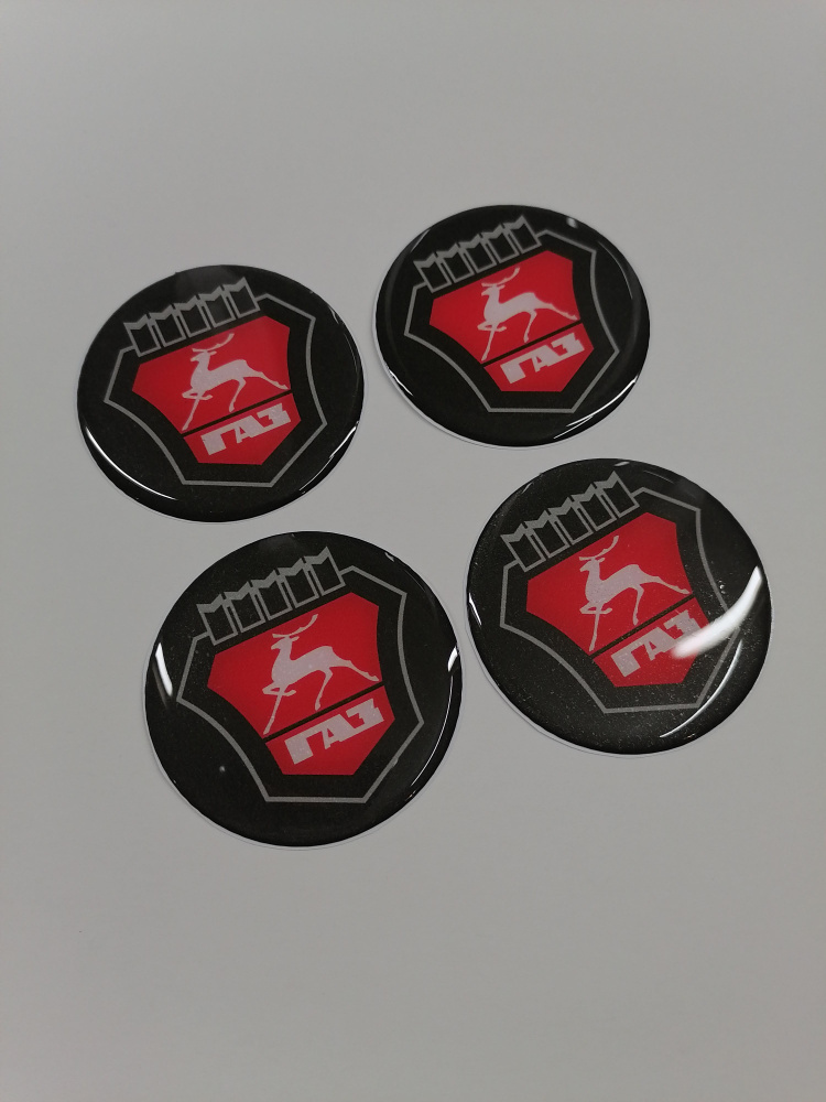 Наклейки объемные на колесные диски Газ полиуретан D-60mm - купить по ...