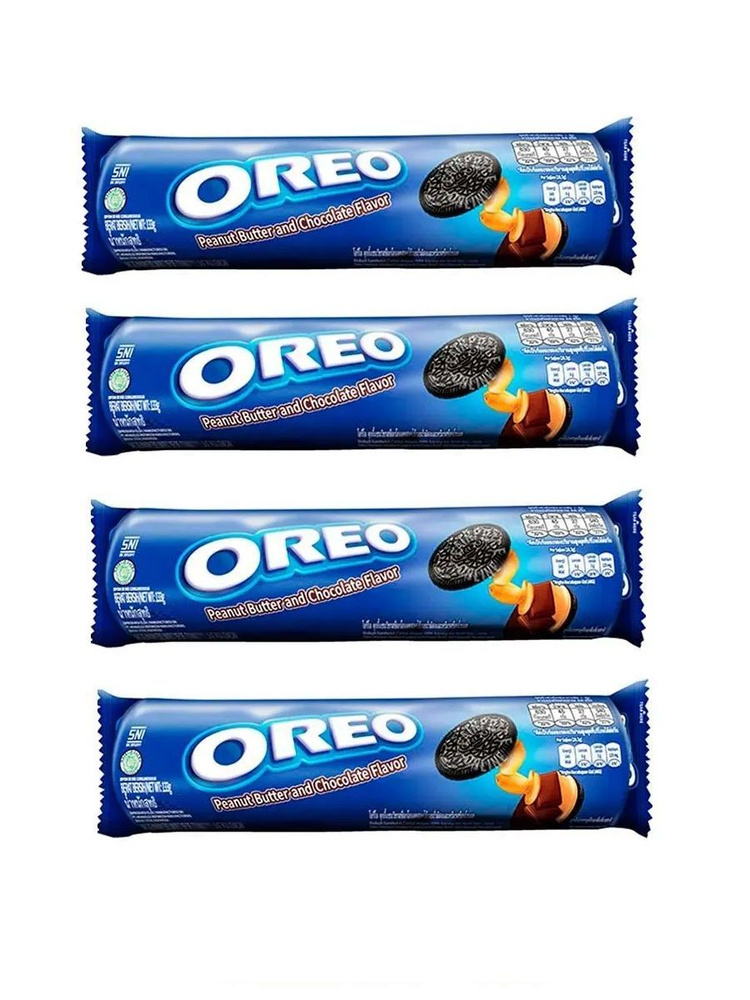 Печенье OREO Peanut Butter со вкусом арахисовой пасты, 119.6 г х 4 шт  #1