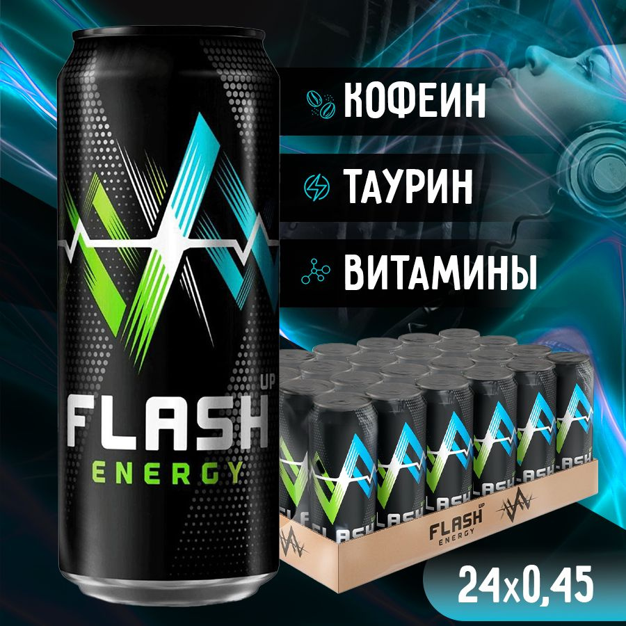 Энергетический напиток Flash Up Energy Original, 24 банок #1
