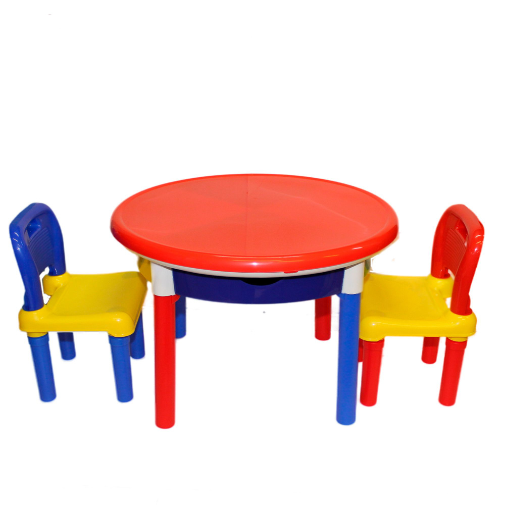 Детский игровой стол и два стульчика "Superplastic" 3 в 1 Тайвань 692 NEW  #1