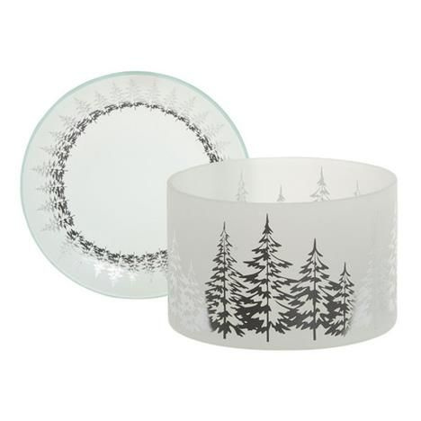 Набор для украшения свечи, подсвечник Зимний лес, Yankee Candle, США  #1
