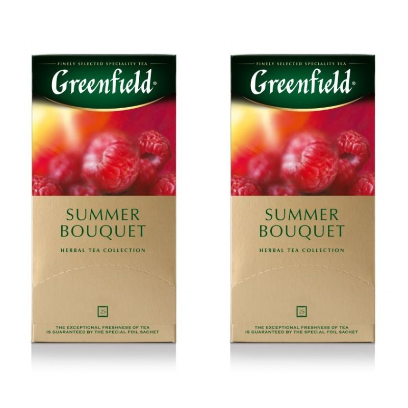 Greenfield Чай травяной Summer Bouguet, 25 пакетиков, 2 упаковки #1