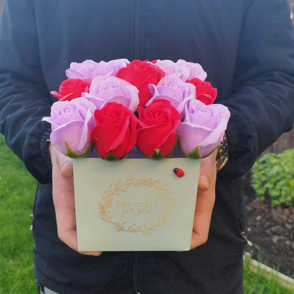 Букет из мыла,цветы,Букет из мыльных роз,розы из мыла,цветы,подарок на день рождения маме,жене,дочке #1