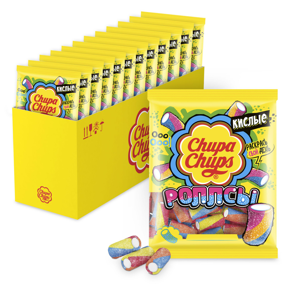 Мармелад Chupa Chups Роллсы, 30 шт по 70 г - купить с доставкой по ...