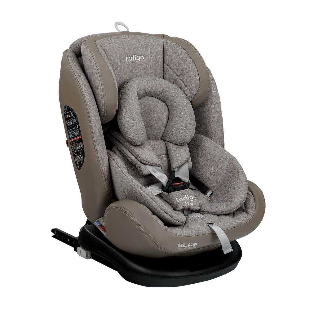 Автокресло INDIGO Aero ISOFIX St-3 бежевый лён #1