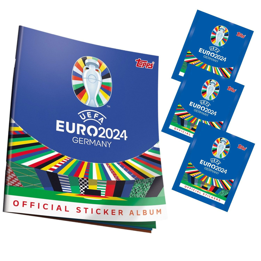 Стартовый набор EURO 2024 альбом и 24 наклейки - купить с доставкой по ...