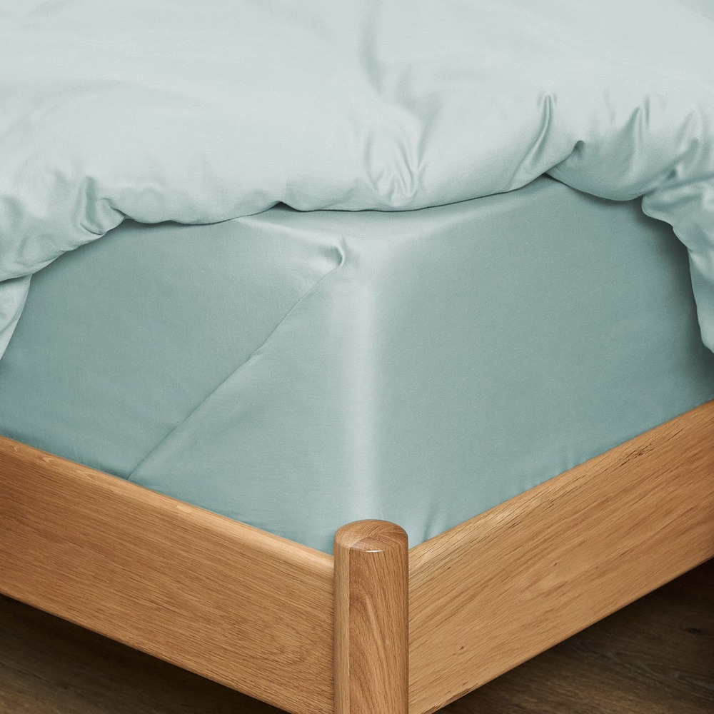 Простынь перкаль 240х260 "Cozy Home" Teal Breeze рис. 86068 - 8 Delicate green #1