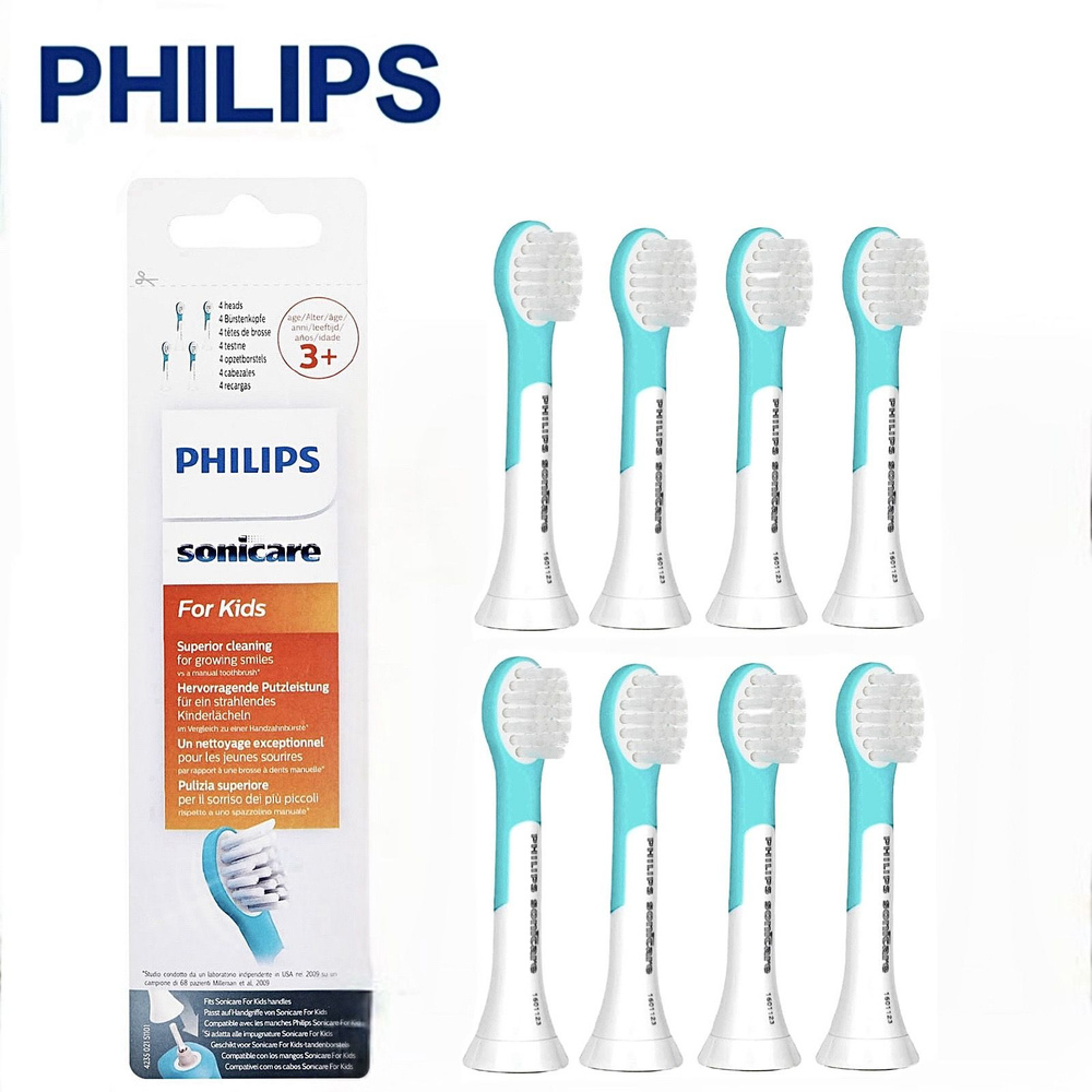 Насадки для электрической зубной щетки Philips Sonicare Kids HX6044/33 для детей (3+), для бережного #1