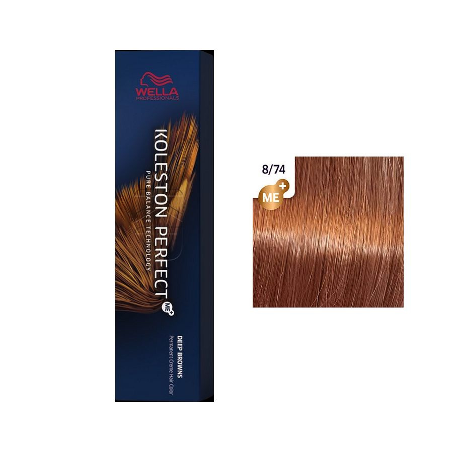 Wella Koleston Perfect - Deep Browns 60ml 8/74 Koleston 7/77