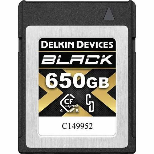 Карта памяти Delkin Devices Black CFexpress Type B 4.0 650GB (DCFX4B650) #1