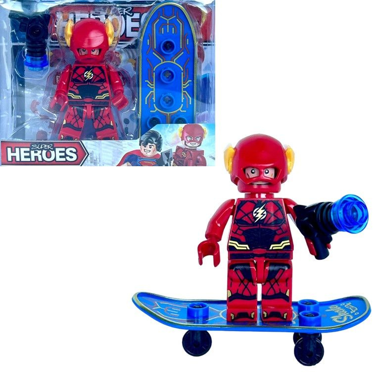 2017-42D Конструктор minifigures Super Heroes The Flash, фигурка Флэш 8 см. #1