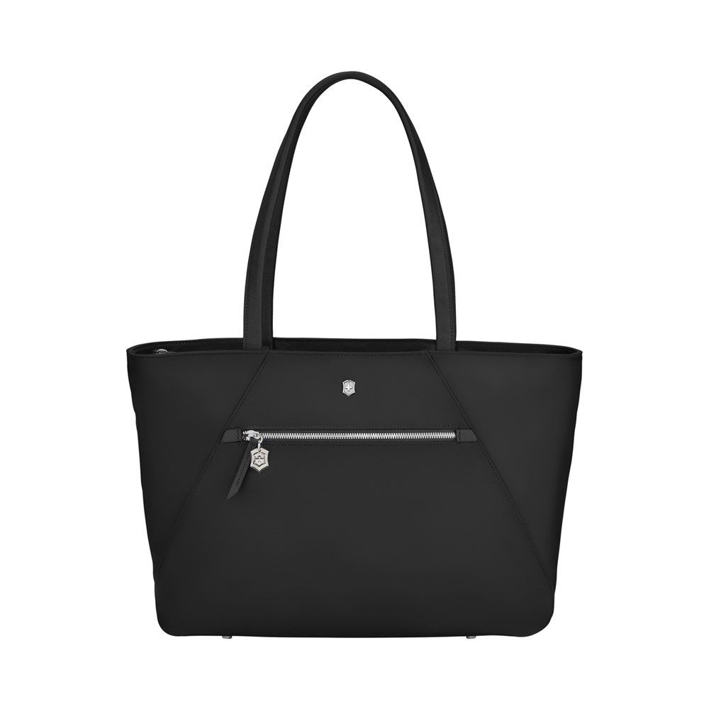 Сумка VICTORINOX Victoria Signature Tote, черная, нейлон/кожа, 51x15x30 см, 19 л  #1