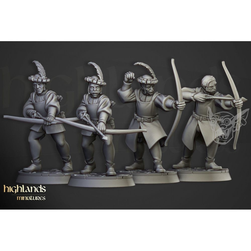 Warhammer AOS Empire Bitz Freeguild Heads Militia Soldiers Mordheim