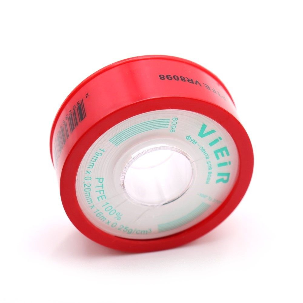 Фум лента сантехническая для воды белая (19 мм-0,20 мм-16 м ...