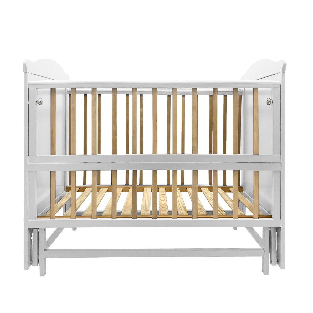 Детская кроватка Sweet Baby с маятником Elegante Белый/натуральный ...