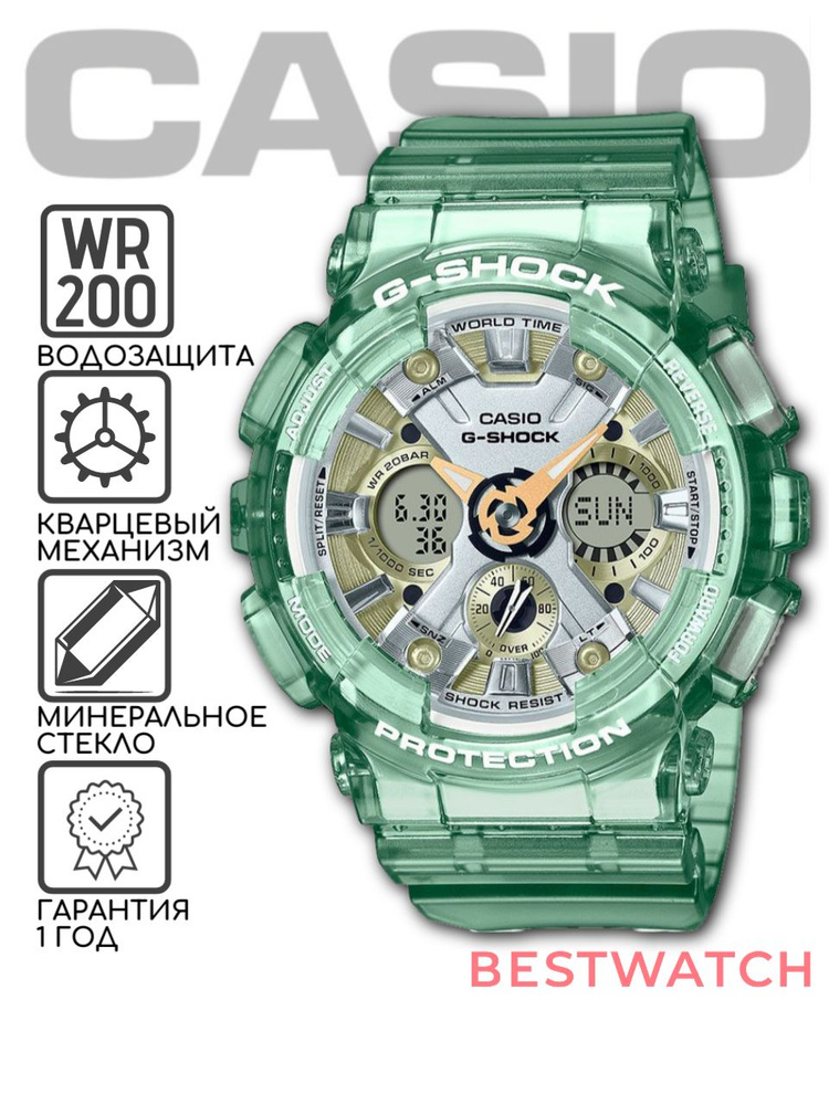 Мужские наручные часы Casio G-Shock GMA-S120GS-3A - купить с доставкой ...