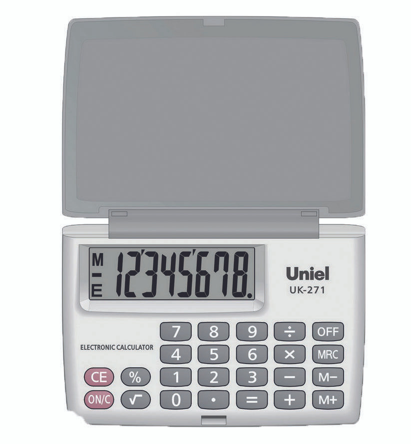 Калькулятор карманный UNIEL UK-271 - купить с доставкой по выгодным ...
