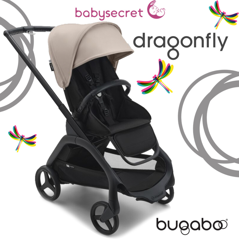 Коляска прогулочная Bugaboo Dragonfly на шасси Black/BLK/desert taupe #1