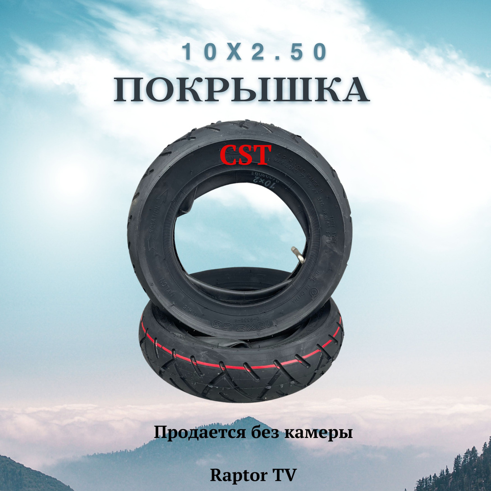 Покрышка 10х2.50 CST Ninebot Ultron Halten #1