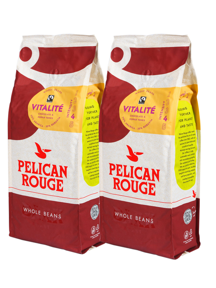 Кофе в зернах PELICAN ROUGE "VITALITE", набор из 2 шт. по 1 кг #1