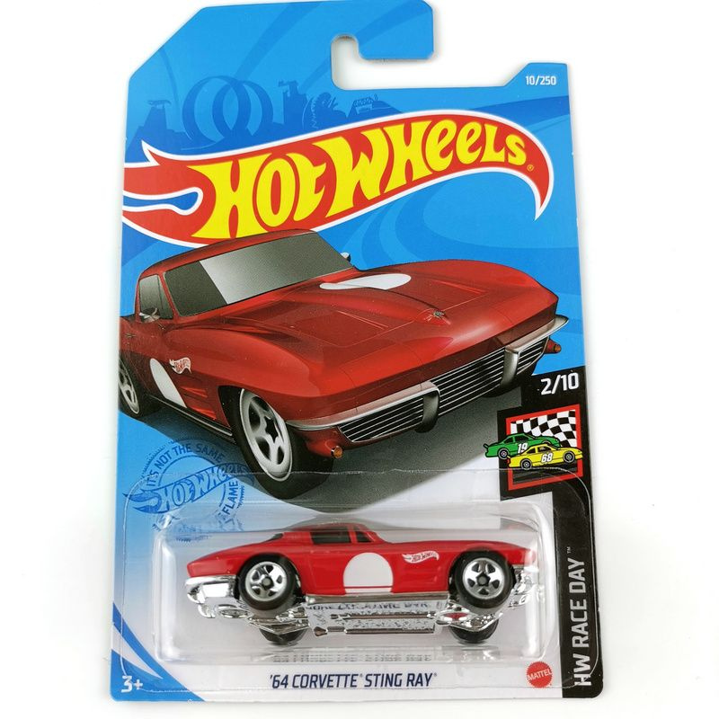 Машинка Mattel Hot Wheels 2021 C4982 64 Corvette Sting Ray Red #1