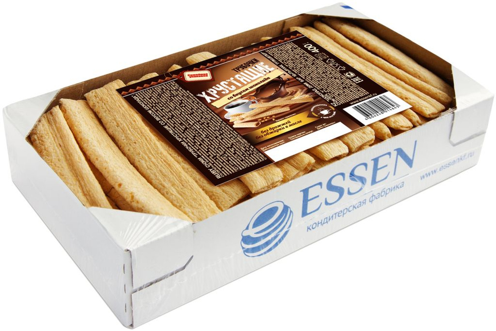 Трубочки хрустящие ESSEN со вкусом шоколада, 400г - купить с доставкой ...