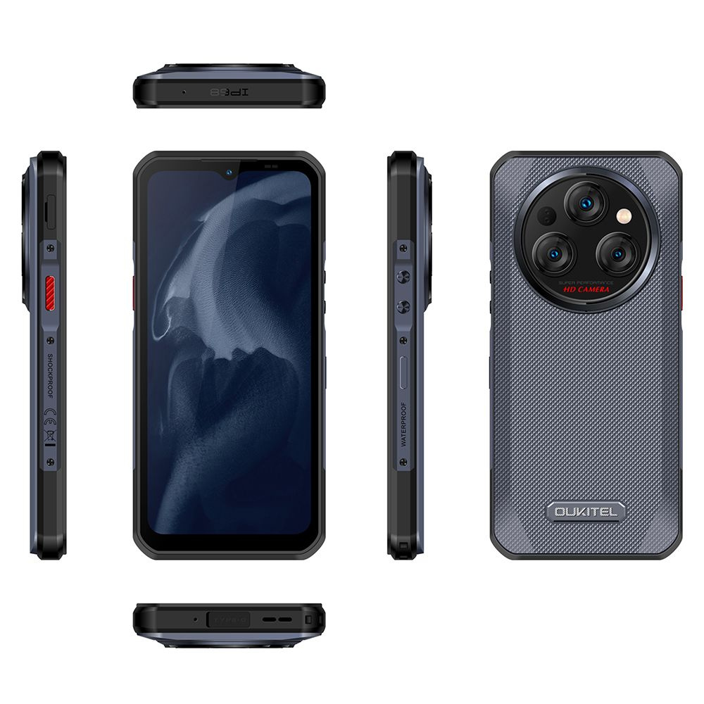 Oukitel Смартфон WP35S,24 ГБ(6+18),11000 мАч,Android 14 6/256 ГБ, черный #1