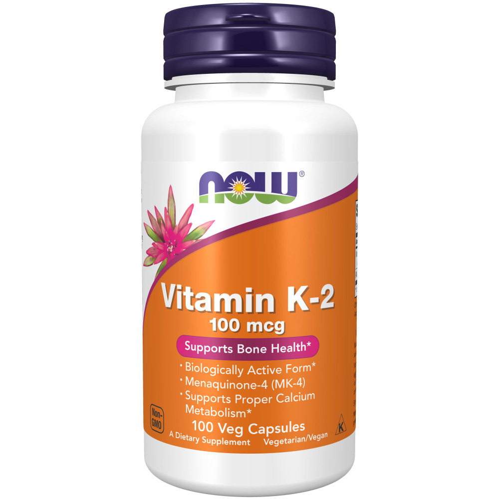 NOW Витамин К2, Vitamin K-2 100 мкг 100 капсул #1