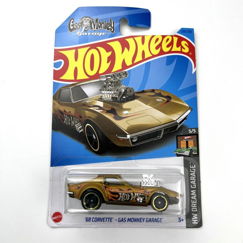 Машинка Mattel Hot Wheels 2023 C4982 68 Corvette-Gas Monkey Garage #1