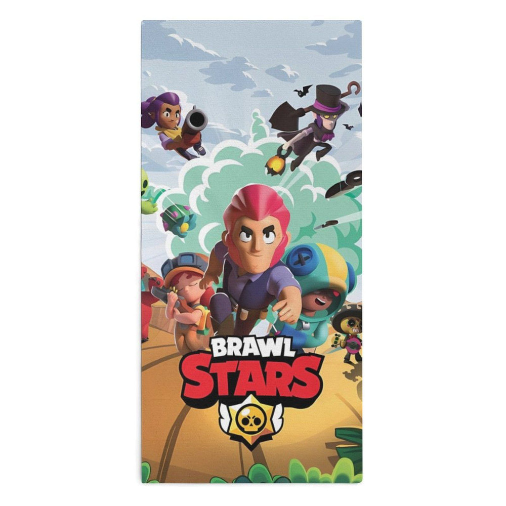 Brawl Stars Полотенце для лица, рук, Микрофибра, 30x70 см, разноцветный, 1 шт.  #1