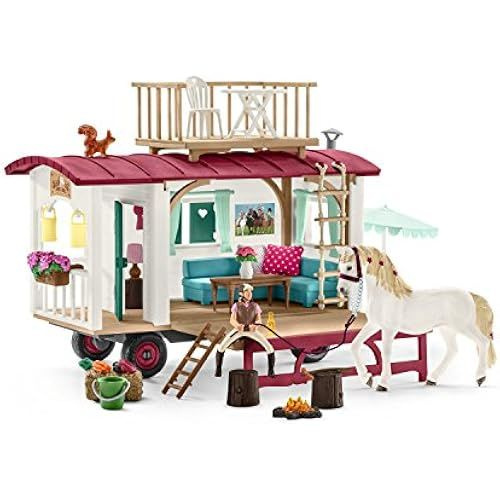 schleich 42415 Караван для встреч тайного клуба, для детей от 5 лет и старше, игровой набор Horse Club #1