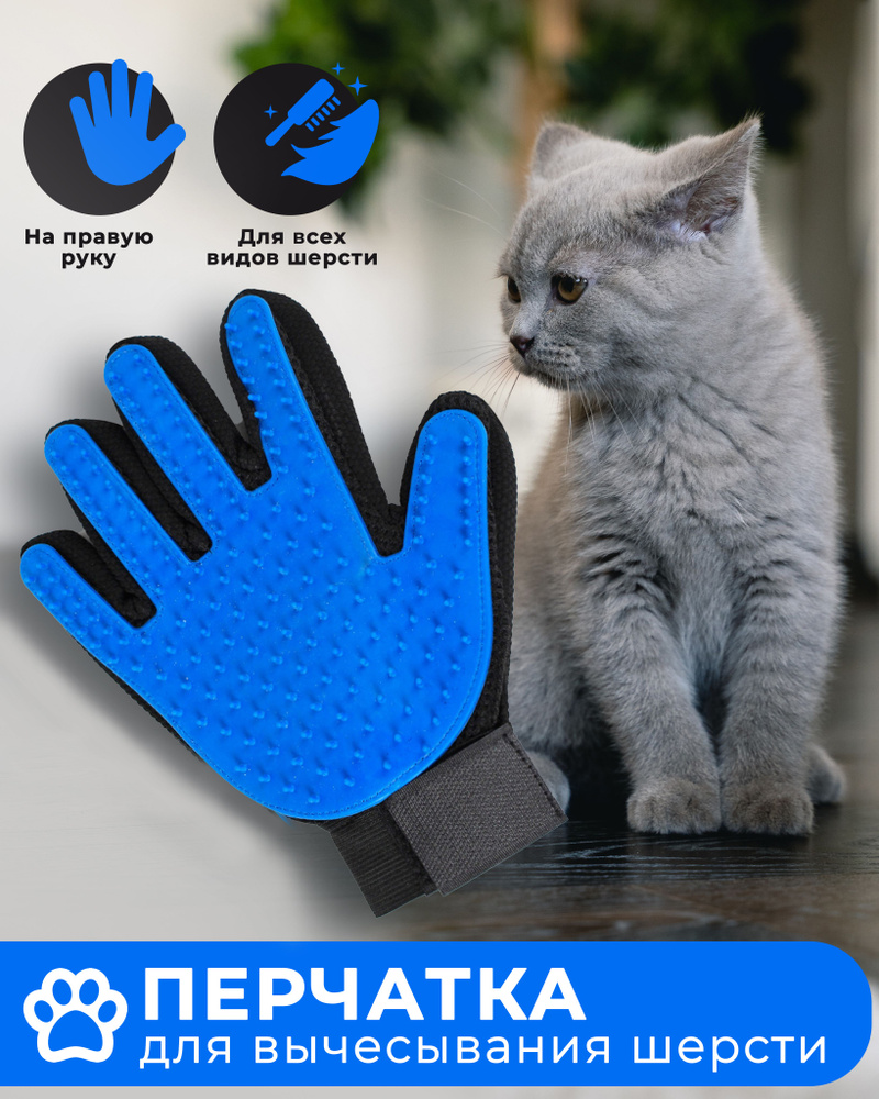 Перчатка для ухода за шерстью животных ПРАВАЯ ST001-05R Pet Servant  #1