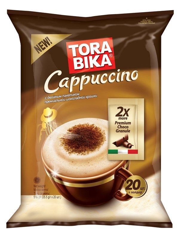 Кофе Torabika Cappucсino растворимый (25.5г x 20шт), 510г #1