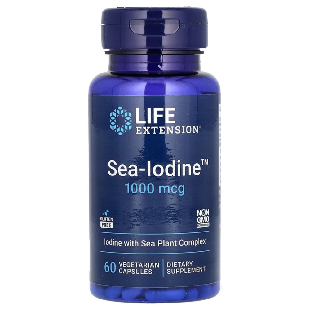 Морской йод, Life Extension Sea-Iodine 1000 mcg 60 капсул #1