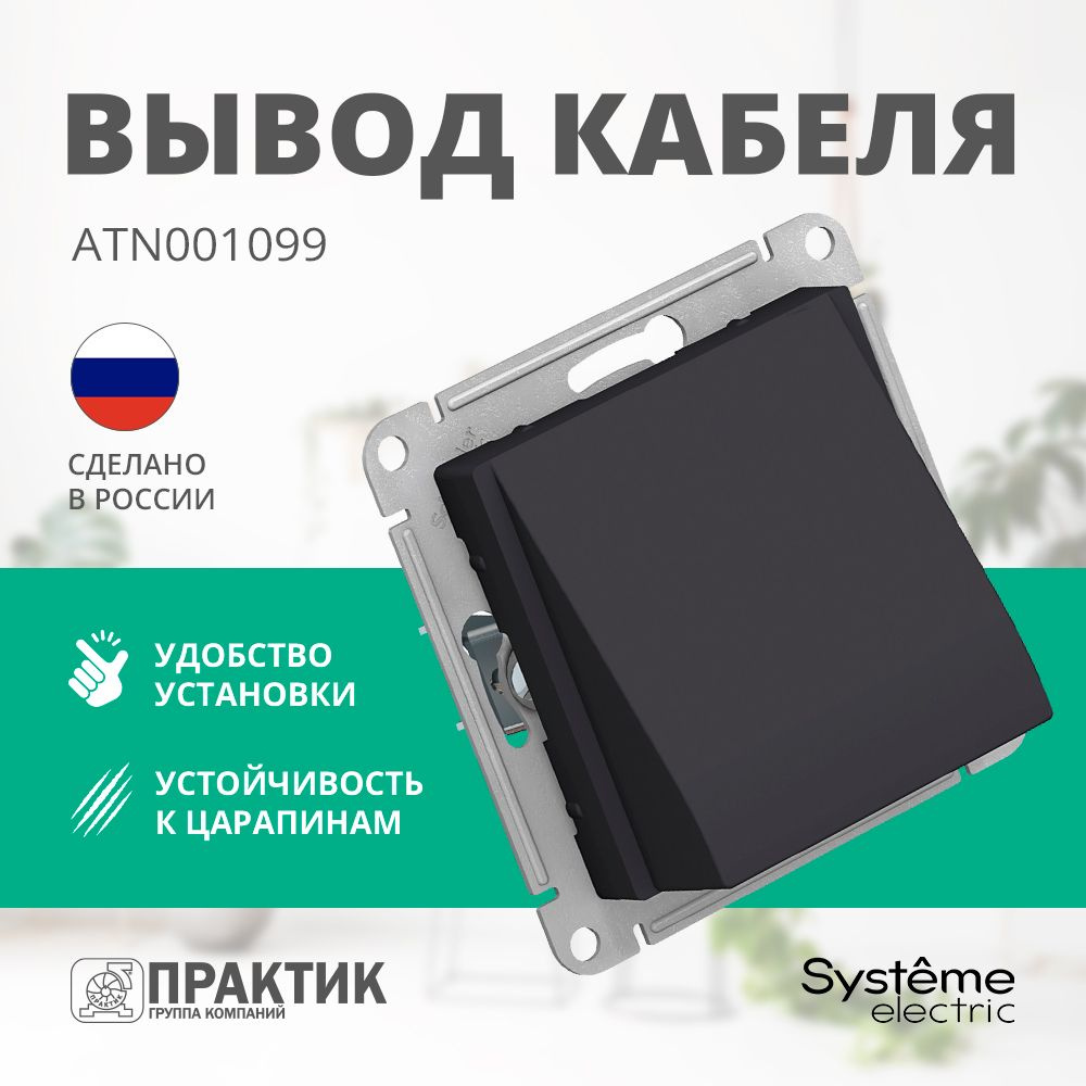 Вывод кабеля AtlasDesign Systeme Electric Карбон ATN001099 #1