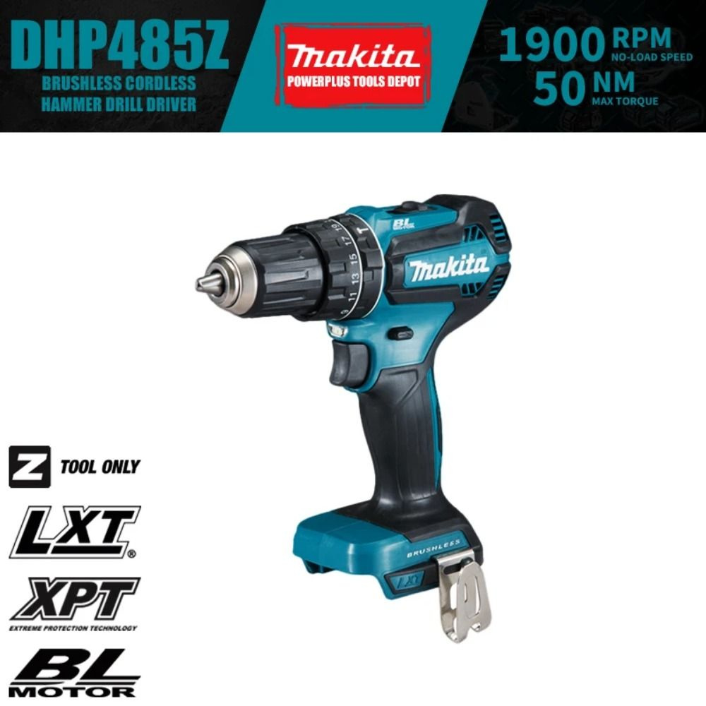 Makita DHP485Z Бесщеточный аккумуляторный перфоратор 18 В LXT #1