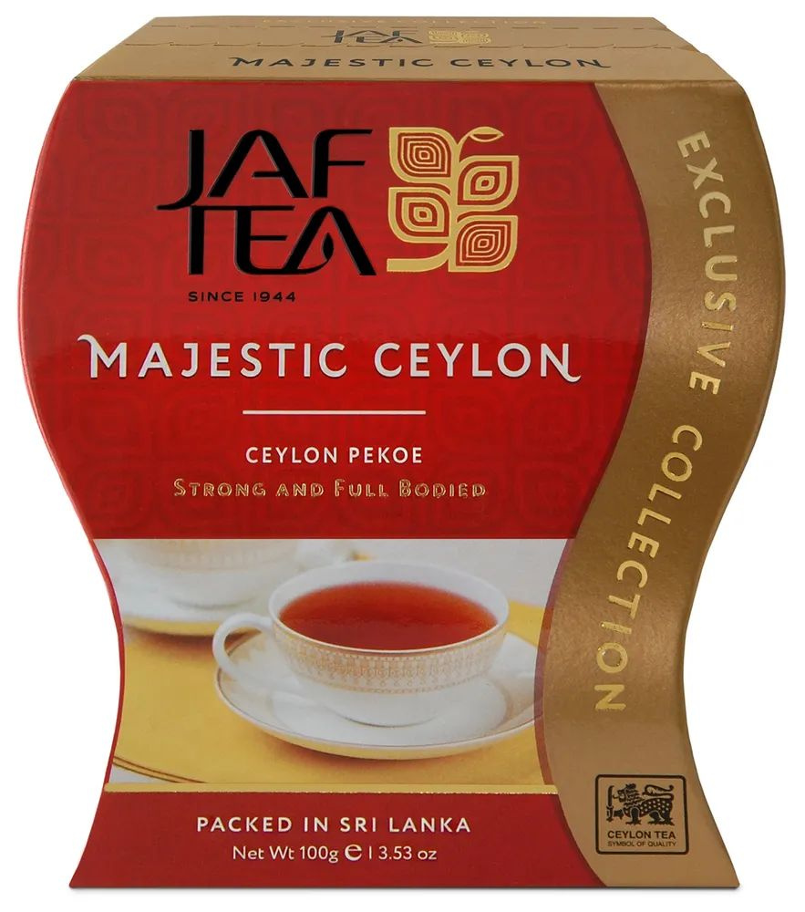 Чай цейлонский JAF TEA "Majestic" черный листовой, сорт Pekoe, 100 г #1