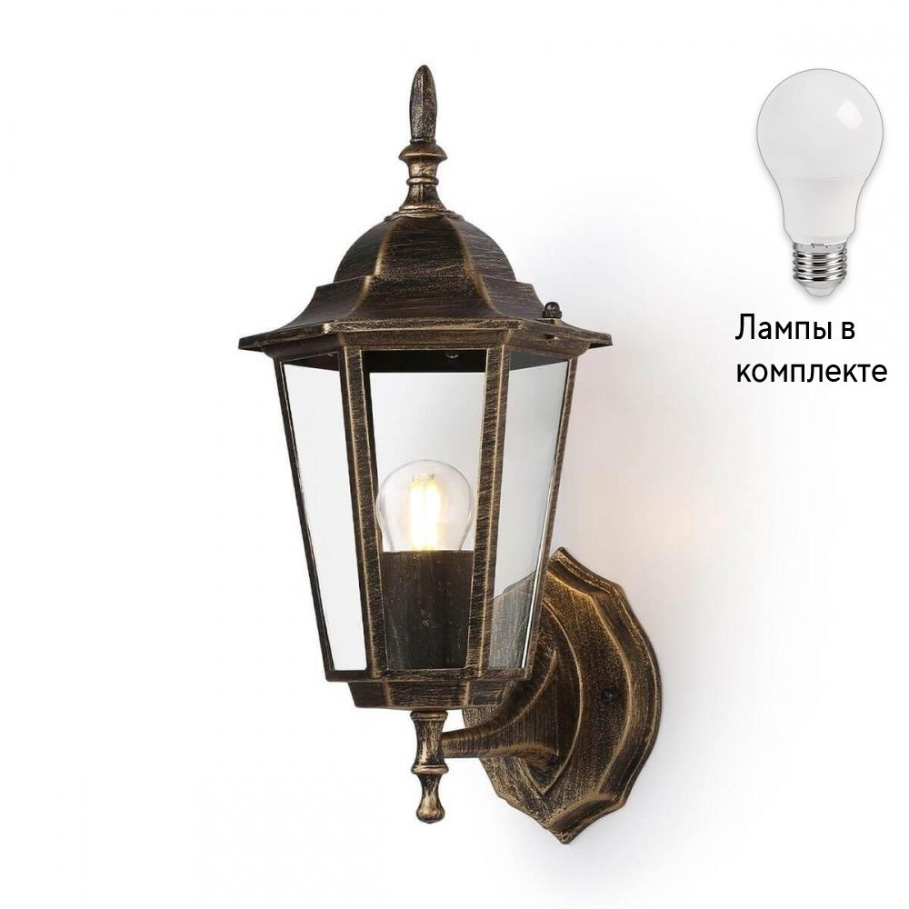 Уличный настенный светильник с лампочкой Ambrella light ST2012+Lamps  #1